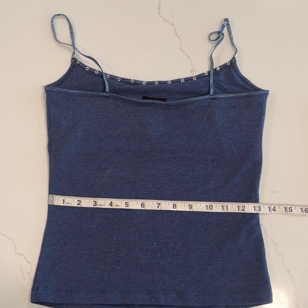 Y2K Navy Rhinestone Tank - Picture 4 of 4